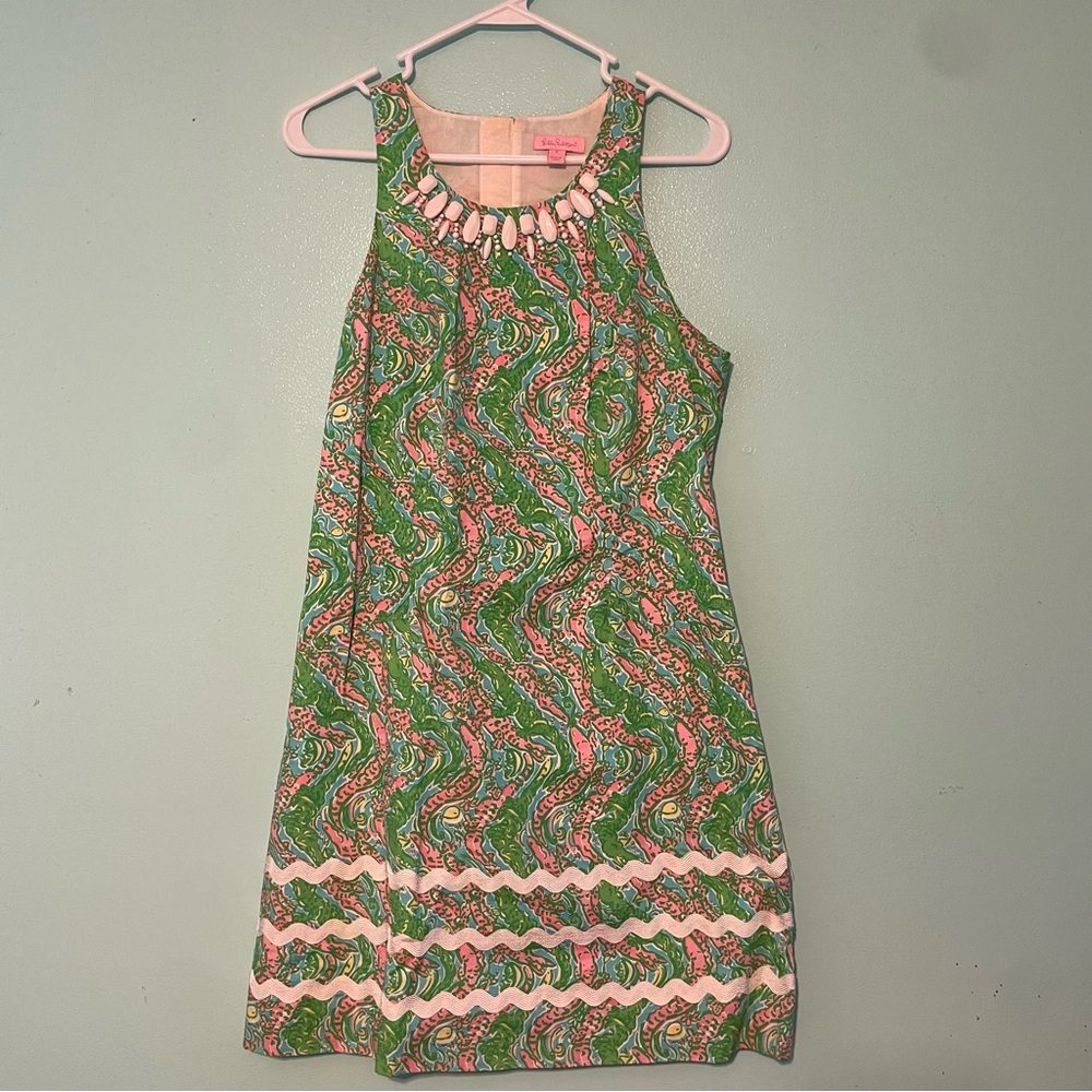 Lilly Pulitzer Pastel Green and Pink Dress